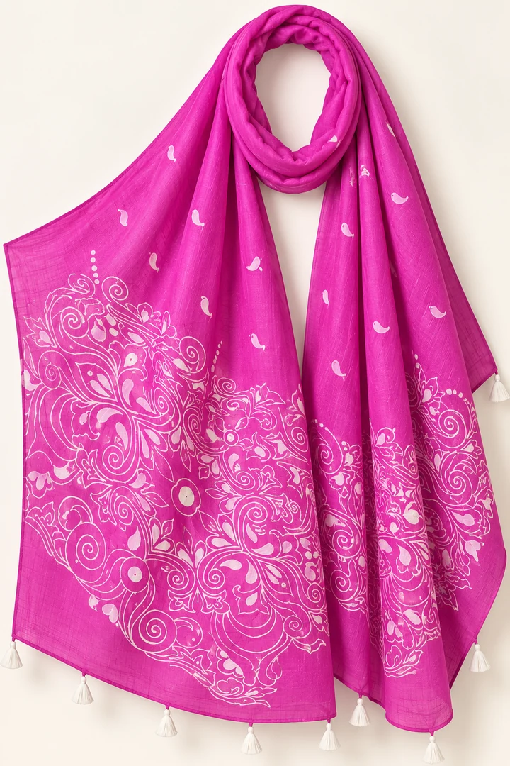 Fuchsia Paisley Cascade collection preview