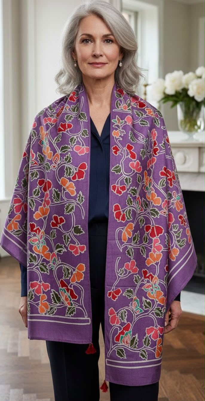 Everyday Elegance ,  Worn as a shawl