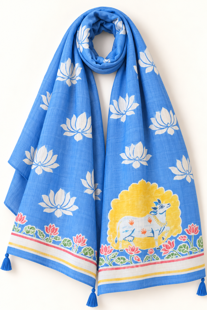STOLE hand-painted Tarangeeta collection